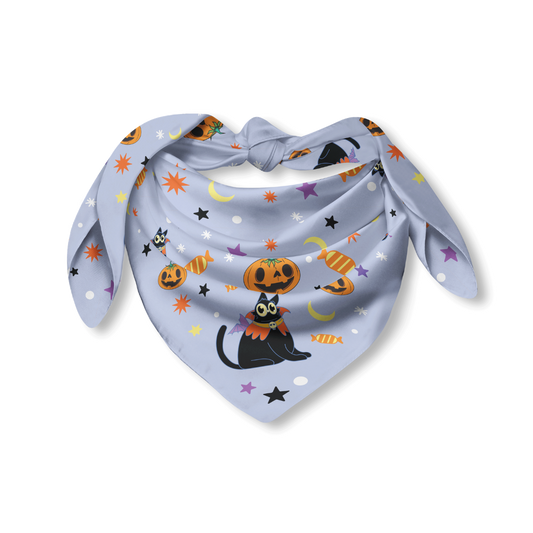 Halloween Bandana - Pumpkins and Cats