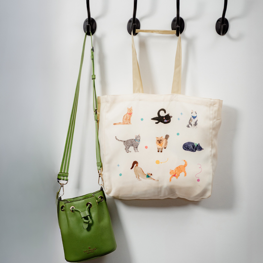 Colorful Cats Tote Bag