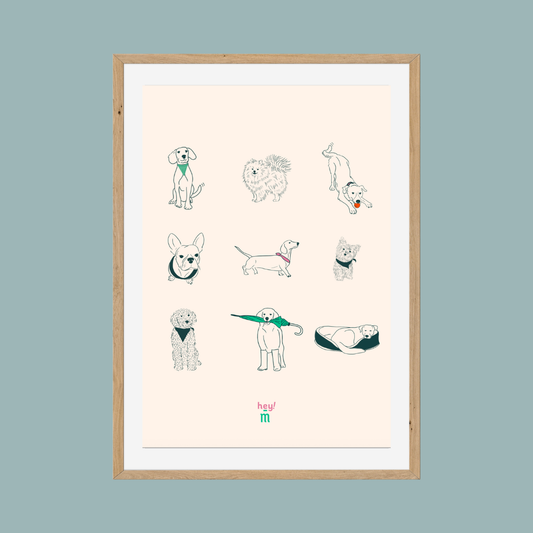 Print - Dogs illustration
