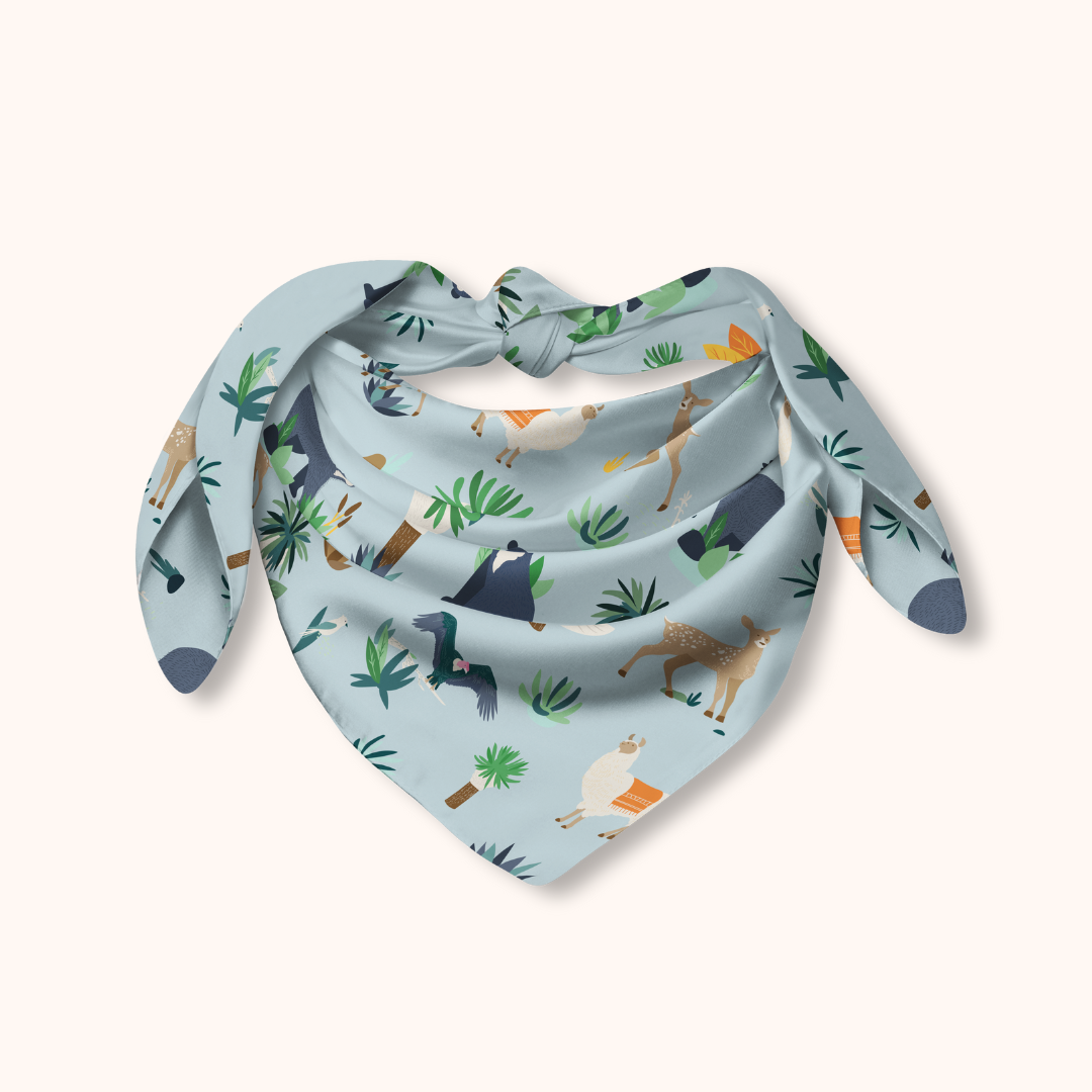 Bandana de animales del bosque