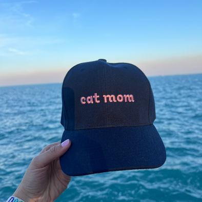 Gorra Cat Mom - azul