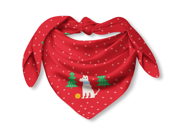 Navidad - Perros y trineos en pixeles