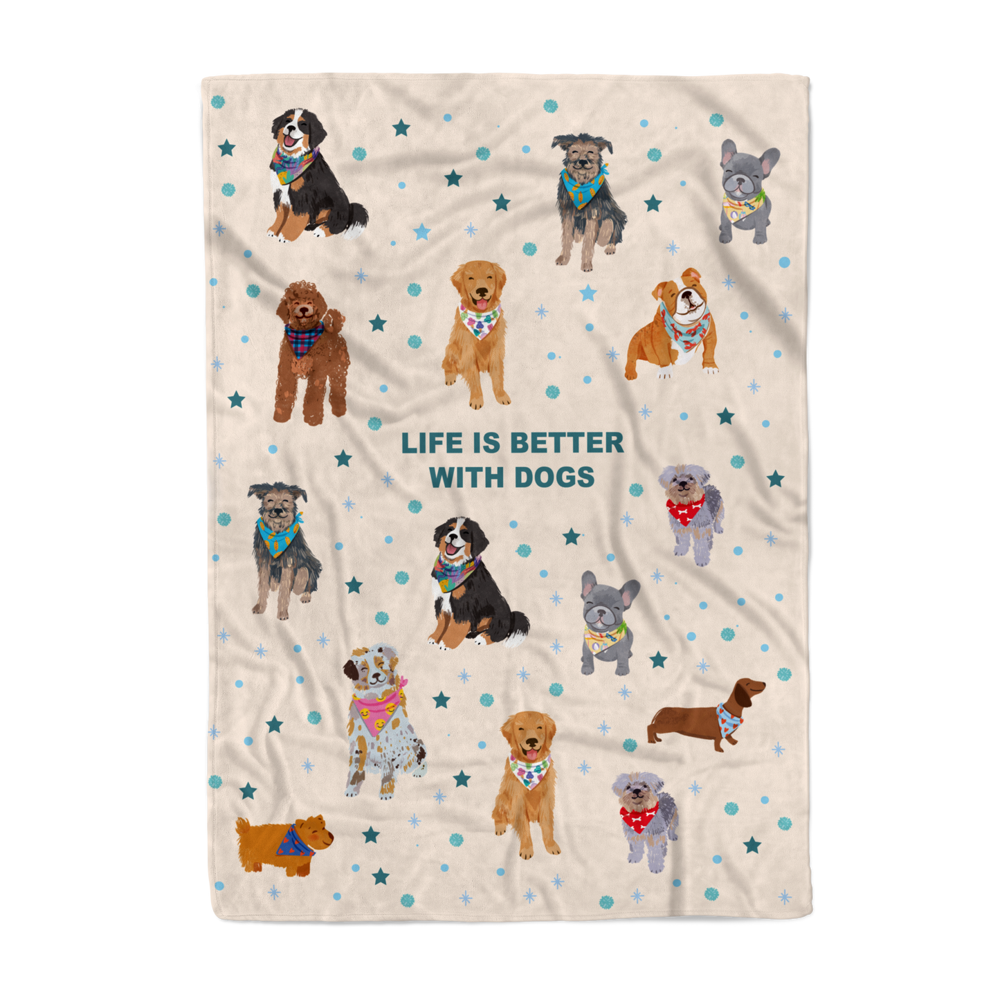 Dogs with bandanas Blanket