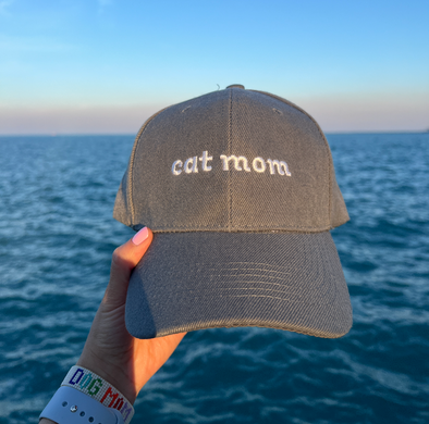 Gorra Cat Mom - gris
