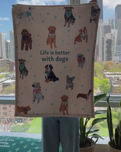 Dogs with bandanas Blanket